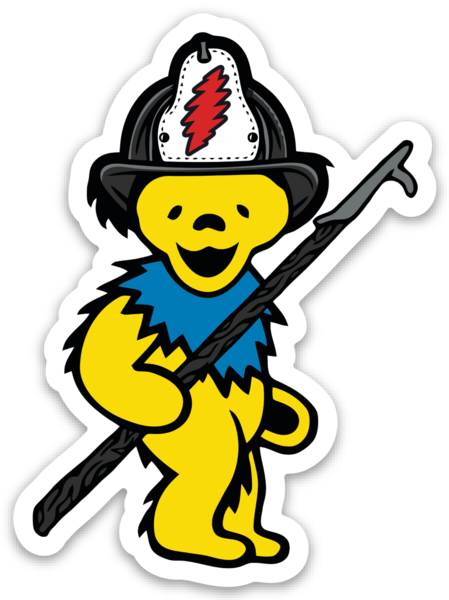 yellow grateful dead bear